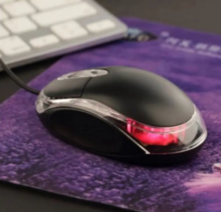 Mouse USB com Fio, Cor Preta, Botão de Rolagem para Laptops e Computadores, Envio Rápido para Todo o Brasil  Descrição do Produto: