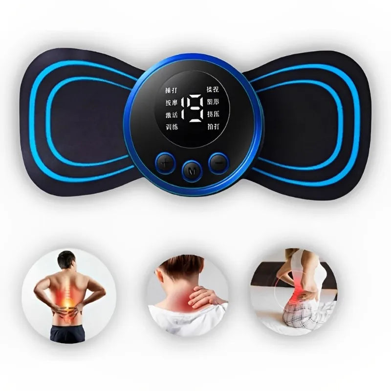 Mini Massageador EMS Estimulador Elétrico De Pescoço Portátil Para Alívio Da Dor Muscular Cervical - Últimas Unidades - Frete Gratis Somente Hoje!!