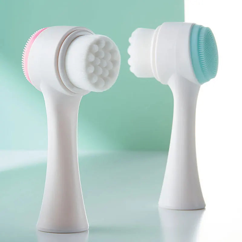 Escova de Limpeza Facial - Skincare 2 Em 1 - Últimas Unidades!