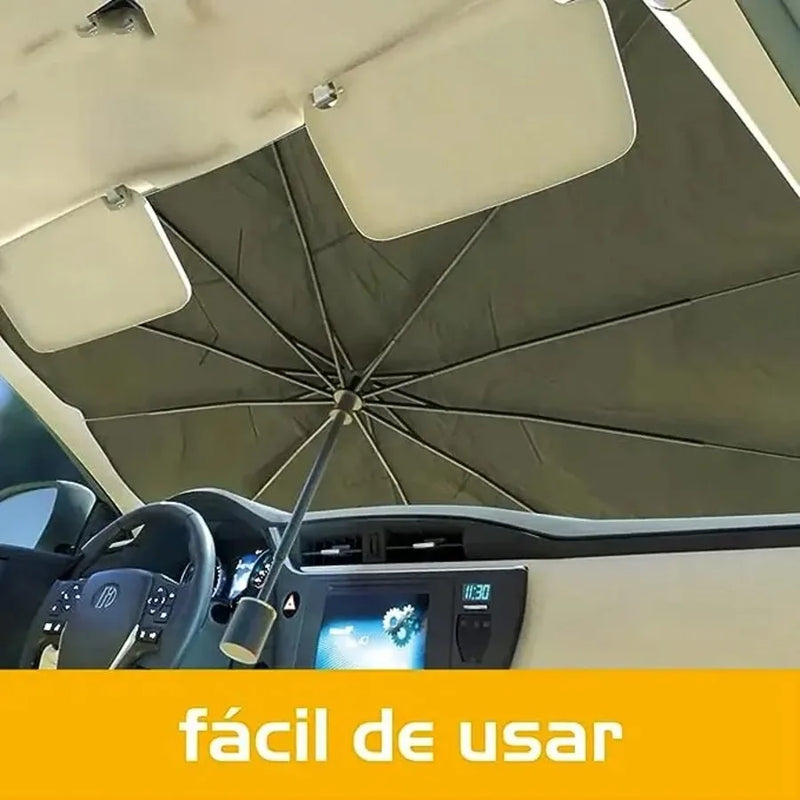 Pára-brisa dianteiro do carro, proteção contra o sol, guarda-chuva, bloqueio do sol, suprimentos de resfriamento do interior do carro✅  -  FRETE GRATIS