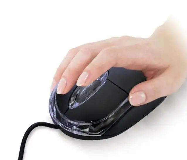 Mouse USB com Fio, Cor Preta, Botão de Rolagem para Laptops e Computadores, Envio Rápido para Todo o Brasil  Descrição do Produto: