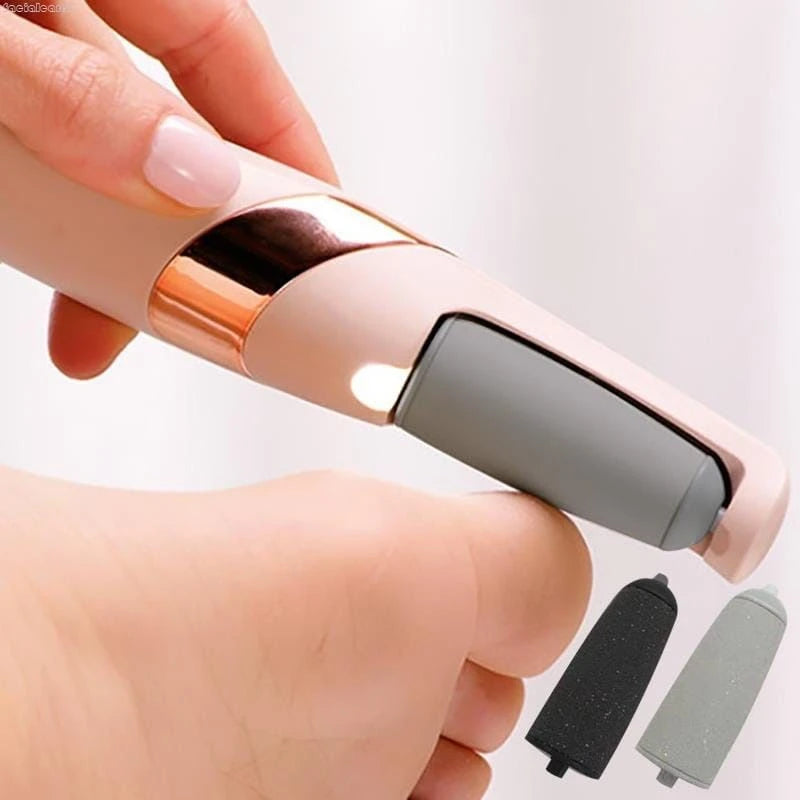 Lixadeira elétrica de pé de lixa elimina pilha USB portátil - Calos, Pé encardido e Rachaduras nunca Mais! ✅ - FRETE GRATIS