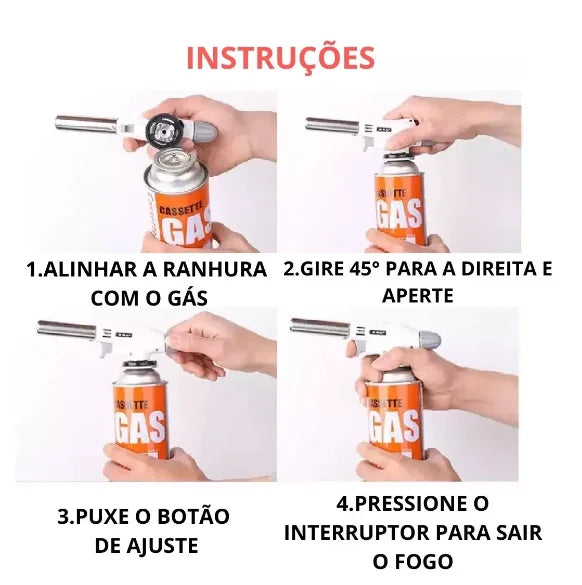 FRETER GRATIS/ Maçarico Culinário Para Cozinha e Confeitaria✔️ - Últimas Unidades!