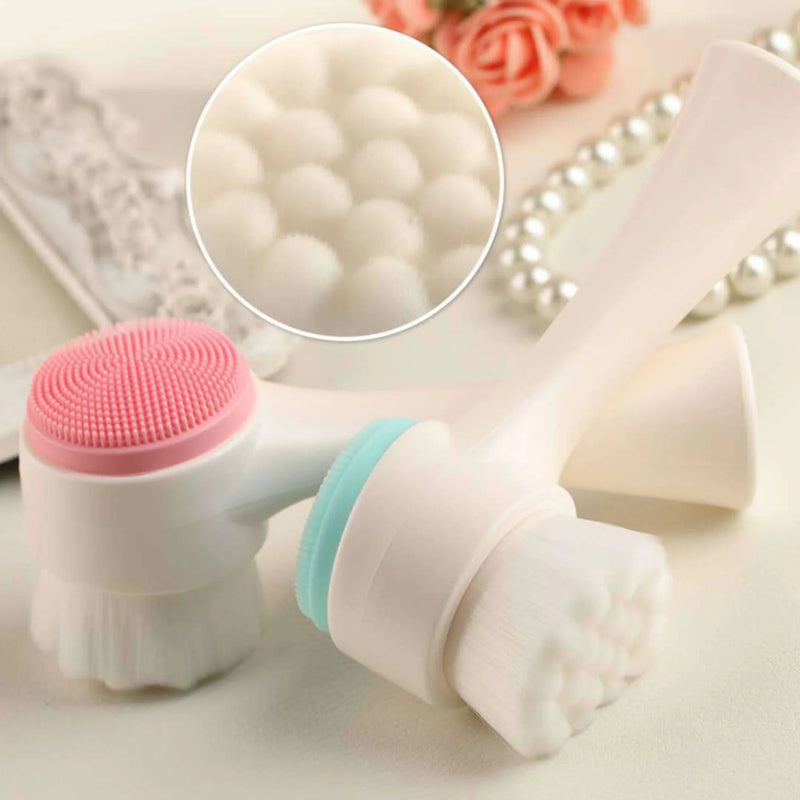 Escova de Limpeza Facial - Skincare 2 Em 1 - Últimas Unidades!