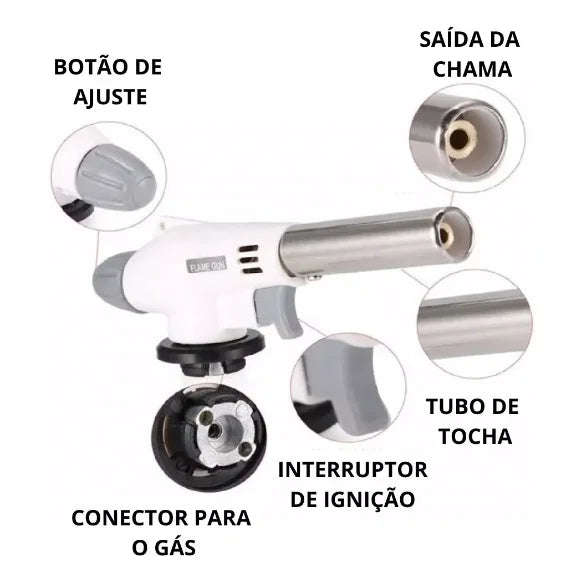 FRETER GRATIS/ Maçarico Culinário Para Cozinha e Confeitaria✔️ - Últimas Unidades!