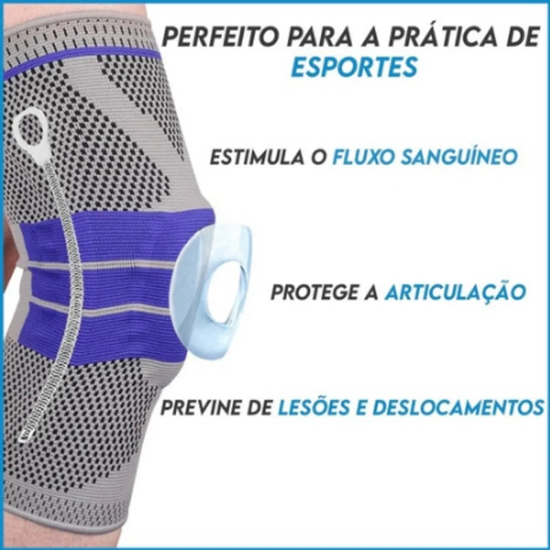 Joelheira De Compressão Ortopédica Amortecedor De Silicone - FRETE GRATIS☑️
