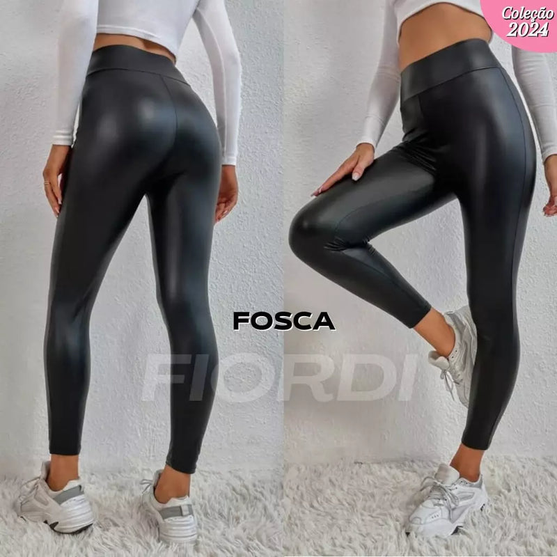 Calça de Couro Aveludada HotLeg® - Tendência Outono Inverno 2024 (Compre 1, Leve 2, Uma de Cada)