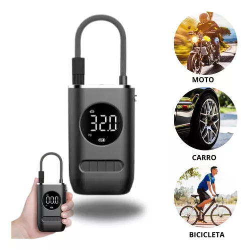 Calibrador Compressor Pneu Digital Carro Bike Moto Sem Fio✅ - FRETE GRATIS