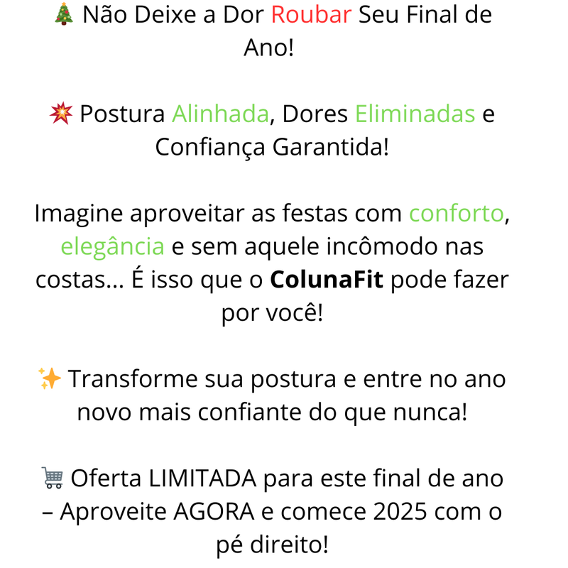 ColunaFit - alinhador Cervical Unissex- Compre 1 Leve 2 (PROMOÇÃO)