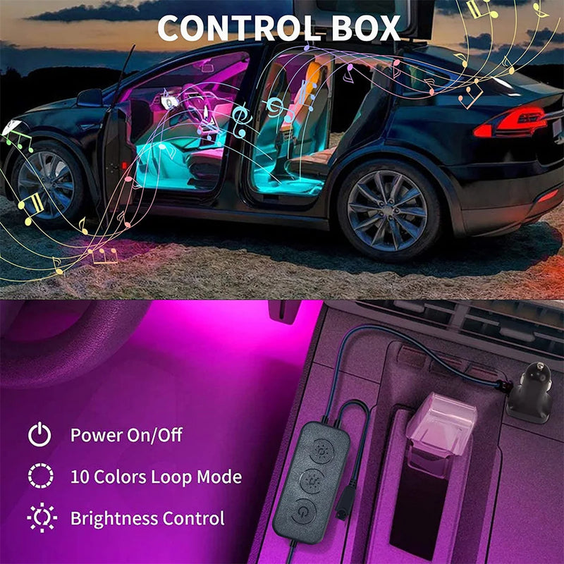 LUZ DE LED PARA CARROS = CARRO DE LUXO☑️ - FRETE GRATIS